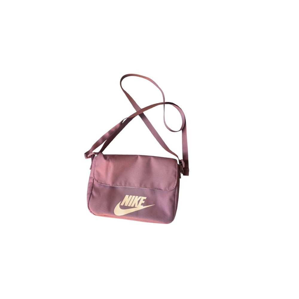 Nike Messenger Bag Small Crossbody Purse Mauve Pink White Logo